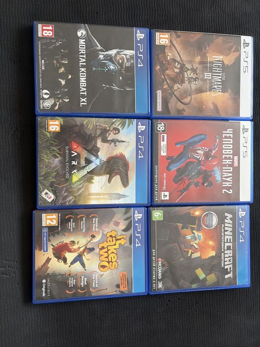 Игры на пс4 и 5.