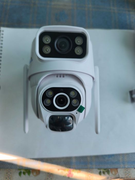Camera supraveghere IP 4G dubla cu panou solar
