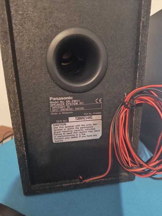 Boxe pasive PANASONIC-MATSUSHITA SB-PM01 30 W 6 ohmi
