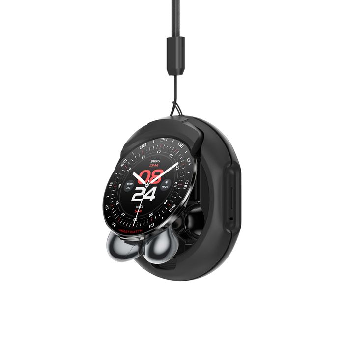 Smartwatch cu casti incorporate, autonomie mare, notificari aplicatii