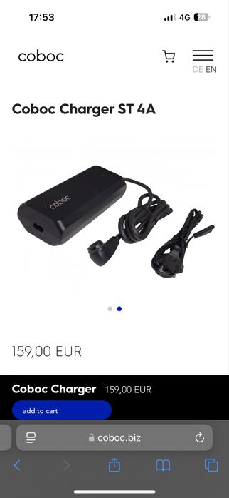 Incarcator bicicleta electrica coboc