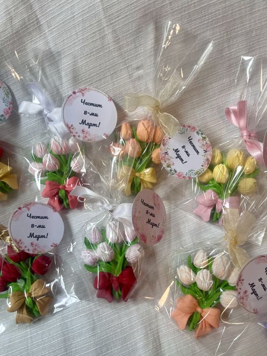Ръчноизработени магнитчета за 8-ми Март