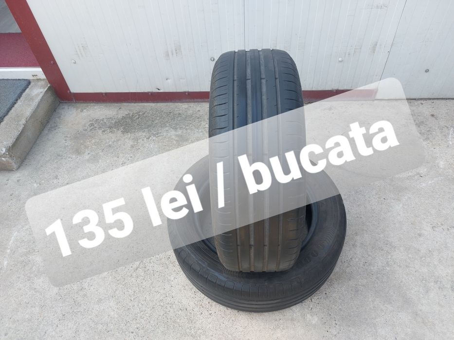 135 lei bucata! Doua anvelope de vara 205 55 r16 Goodyear dot 2022