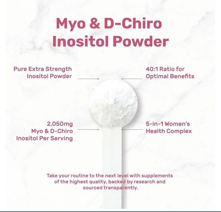 Myo- inositol d chiro, powder,Мио д хиро инозитол,Мио инозитол, 227 gr