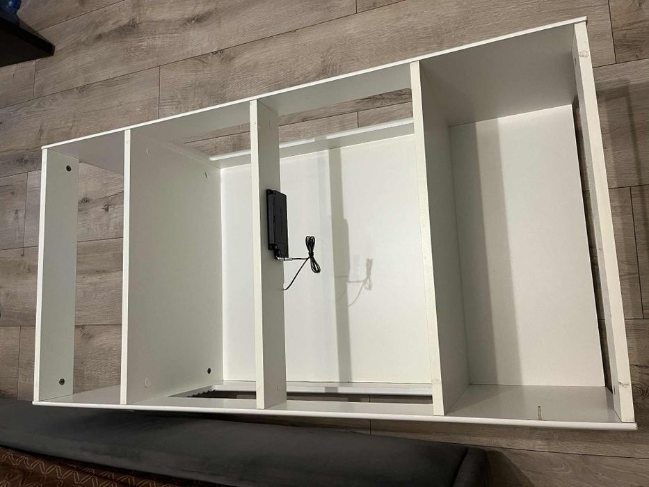 Vând Masă cafea living cu blat din sticlă neagră, 120/64 cm