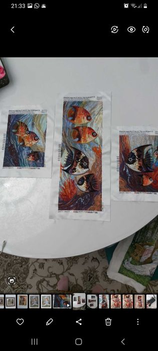 Картины бисером и вышивкой, алмазом