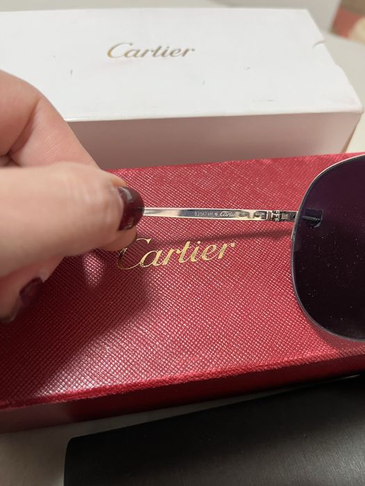 cartier очила оригинал авиатор огледални