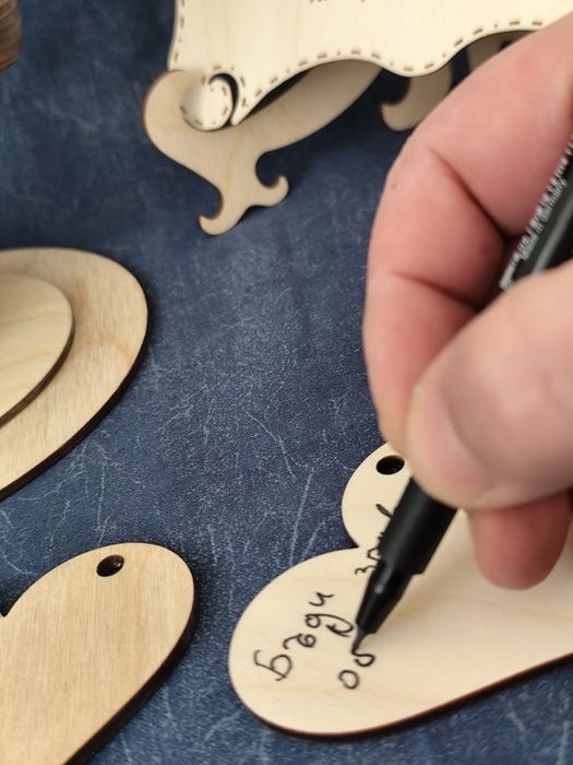 Дървена книга за гости