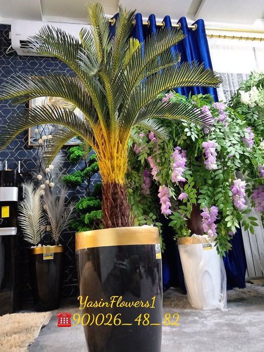 Суний гул ва дарахтлар. Искусственные цветы и деревья