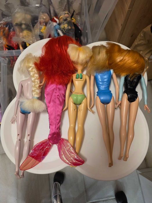 Барби, Тинкърбел, Порцеланова кукла, рокля за ретро Барби, Елза и Ана