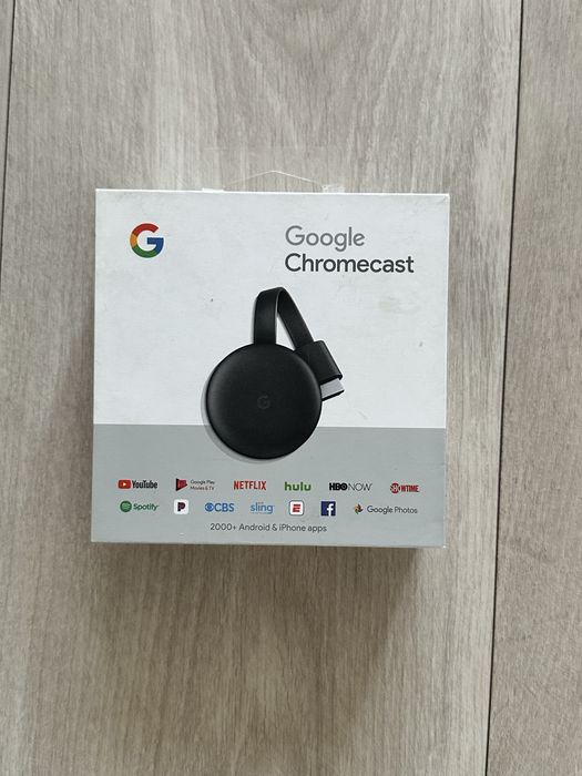 Оригинальный медиаплеер Google Chromecast 3 (Smart TV приставка)