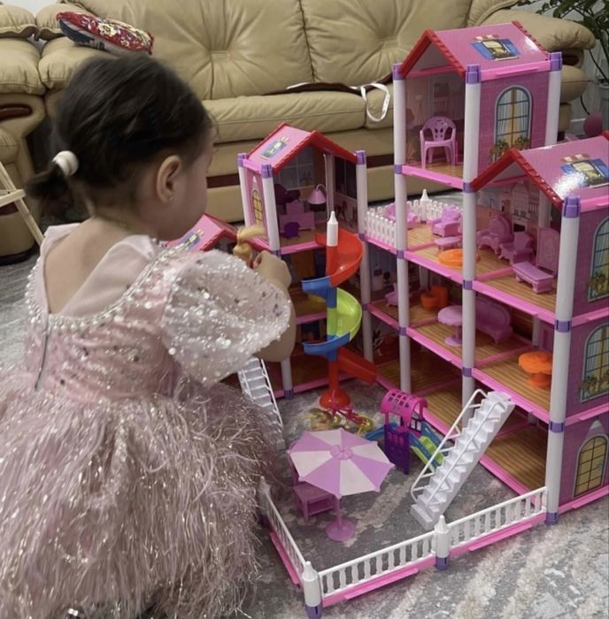 кукольный домик мебелем