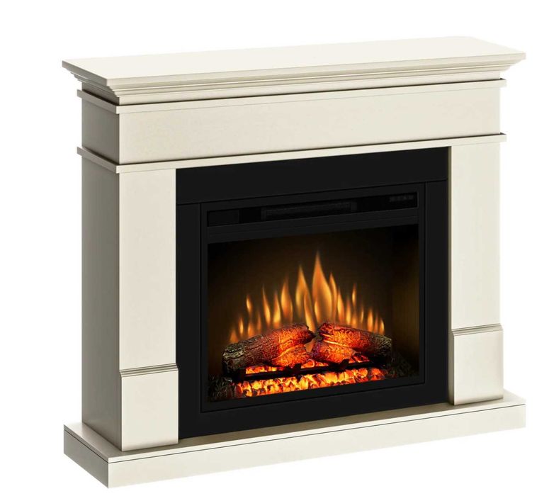 Semineu electric ecoflame pro nou - lisabona vanilla cu flacara 3d