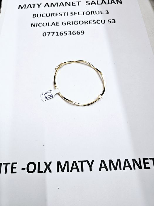 Vand bratara din aur 14 k 4.29 g cod 431