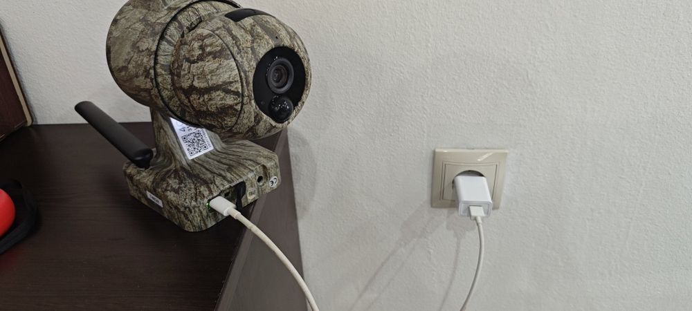 Камуфлажна Соларна ловна 4G двойна камера