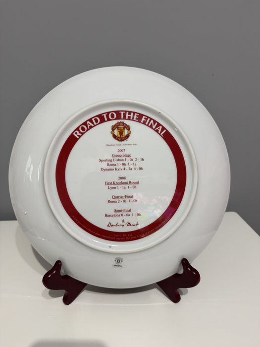 Колекционерска чиния Manchester United – The Road to the Final 2007/2008 (Danbury Mint)
