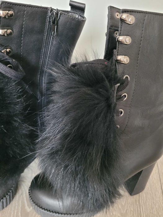 Естествена кожа дамски боти Bianki 60 лв