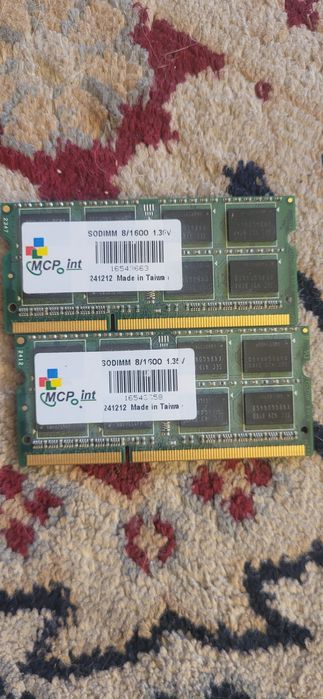 Озу для ноутбука ddr 3 8g 2шт