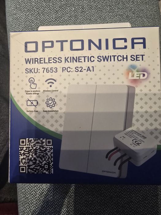 Безжичен кинетичен ключ.  Optonica wireless kinetic switch set