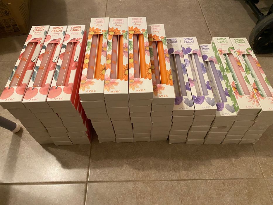 Lot 100 lumanari pentru cina