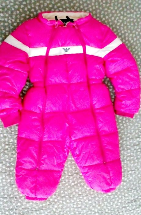 Теплый зимний комбинезон для девочки