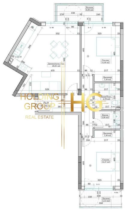Продава се Тристаен апартамент в Варна, Виница - 107 кв.м за 1099 €/кв.м - Снимка #5
