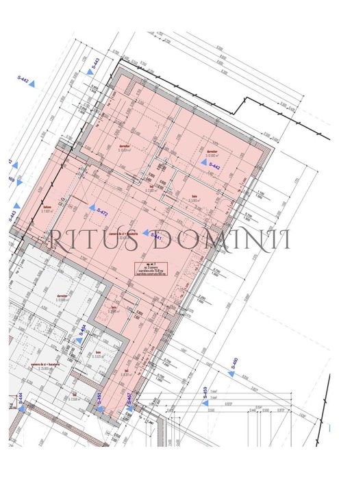 Apartament Ultracentral cu 3 camere, Piata Unirii, 75.80mp — fotografia 1