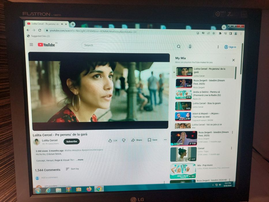 Monitor LG flatron ,stare buna ,diagonala 19 inch