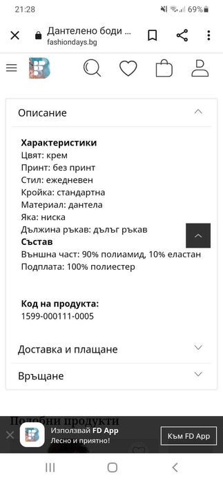 Дантелено боди , подходящо за специални поводи
