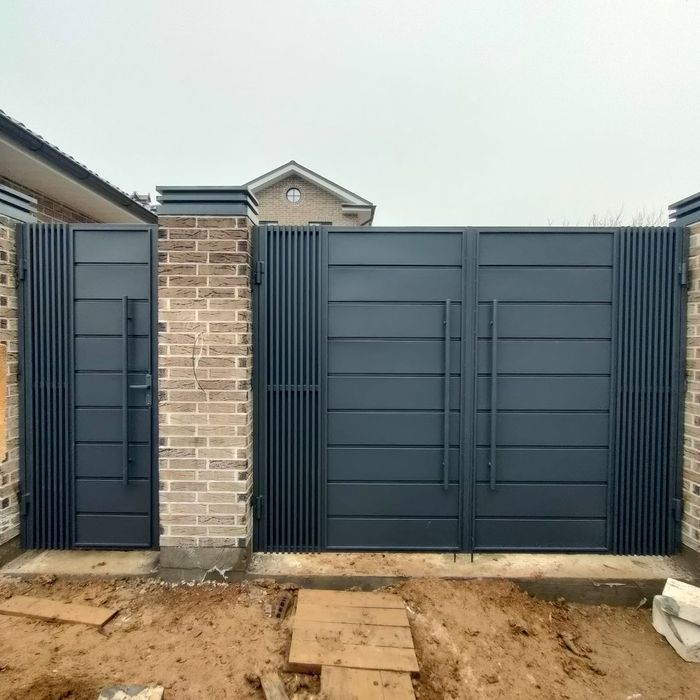 Ворота хайтэк лофт откатные ворота.