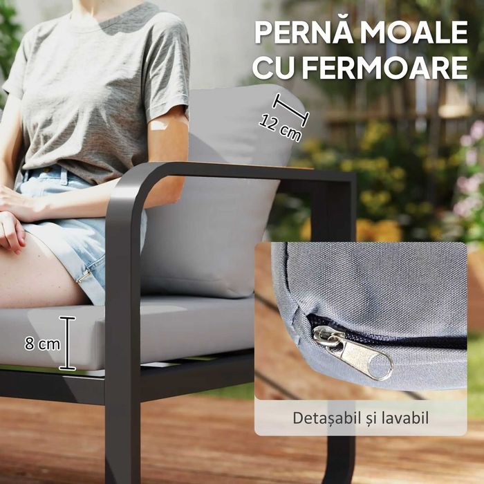 Moblier  Gradina 3 piese , Outsunny