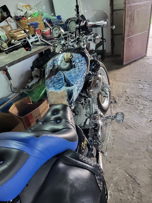 Vînd urgent  virago 1100 arata deosebit nichelul