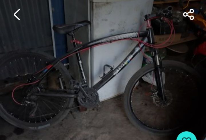 Велосипед чёрный