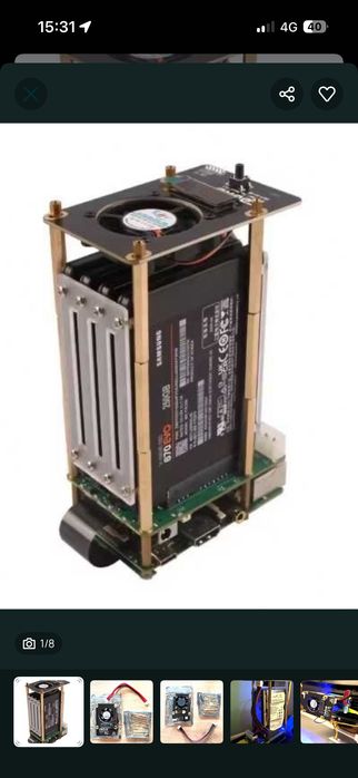 Placă Ventilator + Display Oled pentru HAT SATA Raspberry Pi Noua