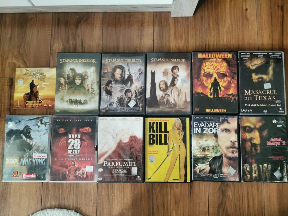 Filme TOP HORROR -28 Days later/ Kill Bill / King Kong/ SAW2 /Hallowen