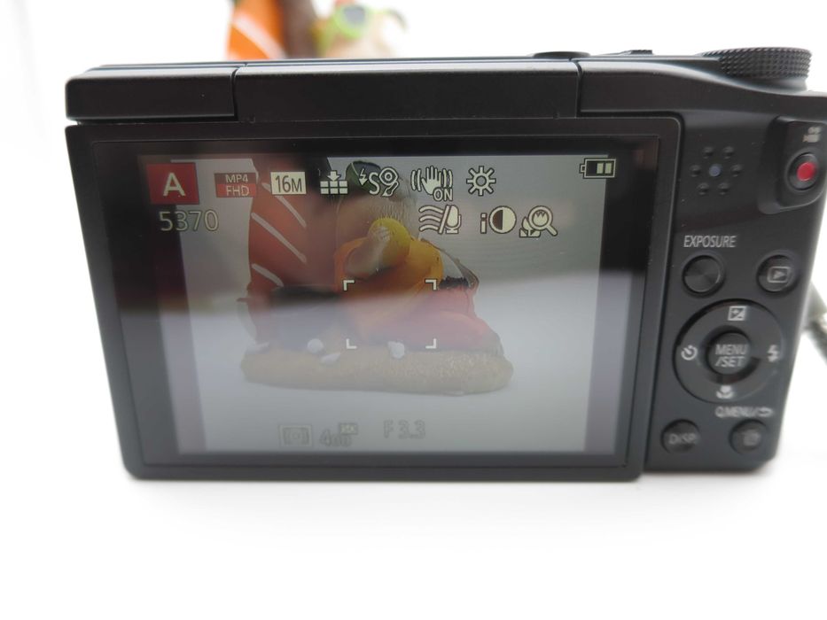 Panasonic LUMIX DMC TZ57 компактна дигитална камера с голям 20х оптичен зум, цифров фотоапарат 16mp и Full-HD видео с въртящ се селфи екран