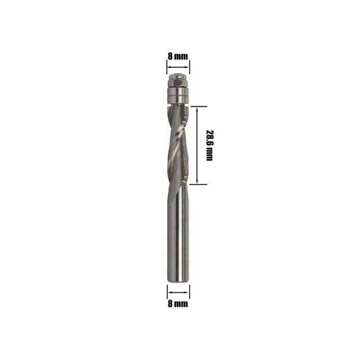 Freza spirala pentru oberfreza, taiere up-cut