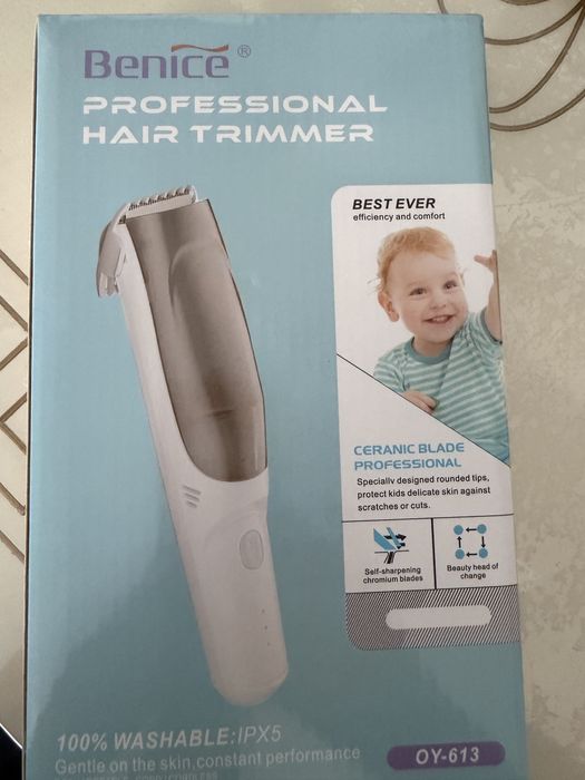 Новый детский триммер для волос в упаковке