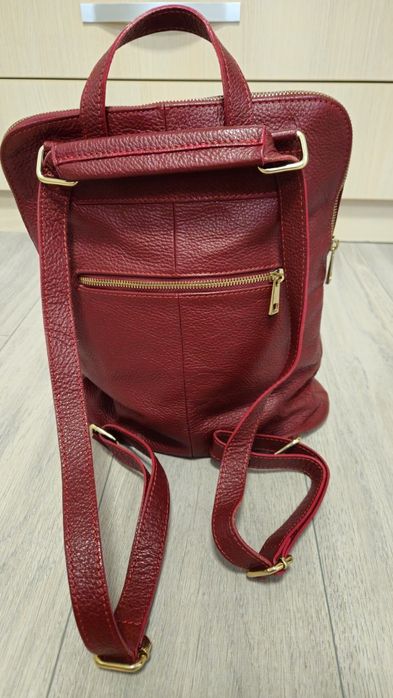 Rucsac grena din piele