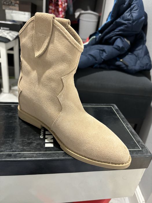 Сапоги, натуральная замша