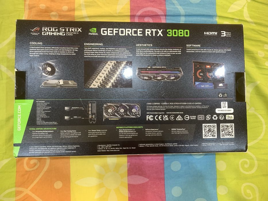 Asus Rog Strix RTX 3080 10gb