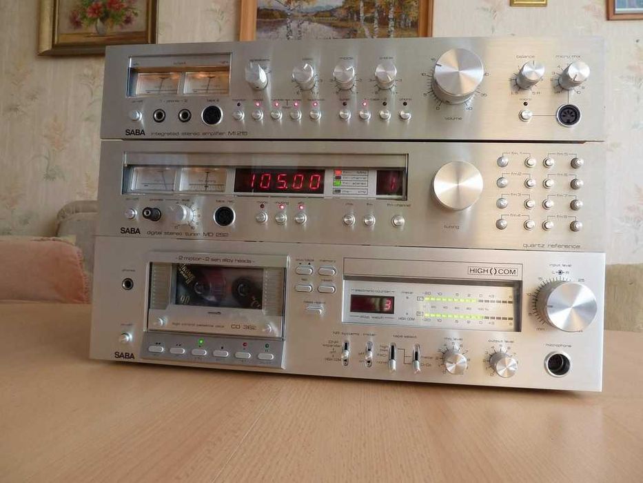 Linie Sistem Saba MI-215,MD-292,CD-362 amplificator deck tuner