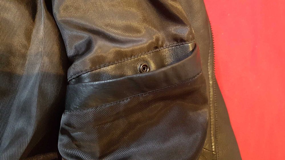 SUPERDRY мото яке от естествена кожа