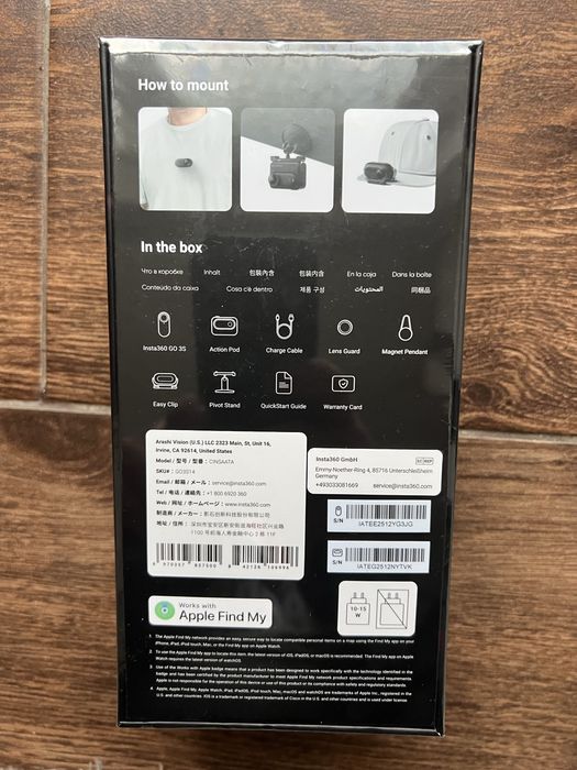 екшън камера Insta360 GO 3S 128GB (черен)