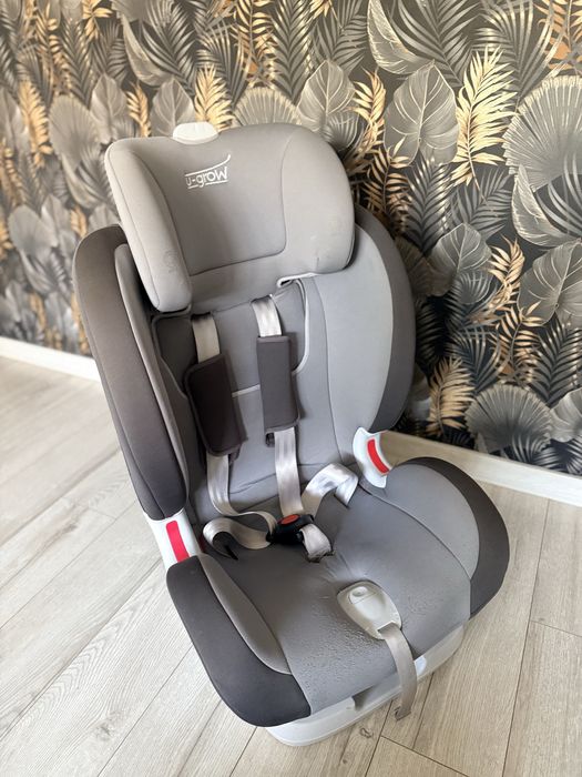 Scaun auto ISOFIX U-Grow UGHCS-06, 0-36 kg, Gri/Negru