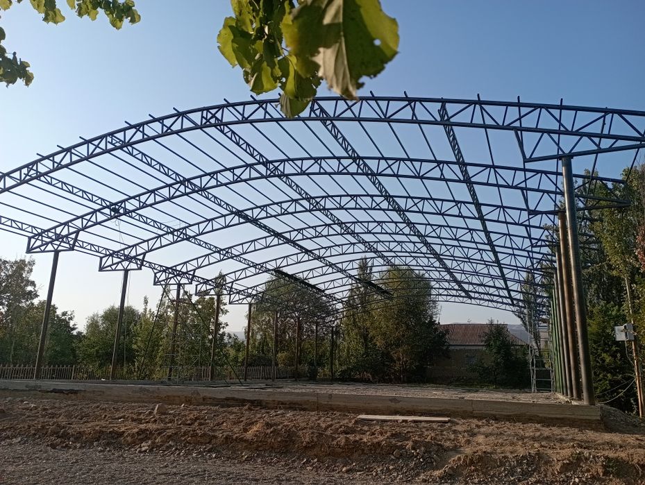 Контейнер профилларидан Навес ва Том куриш хизмати