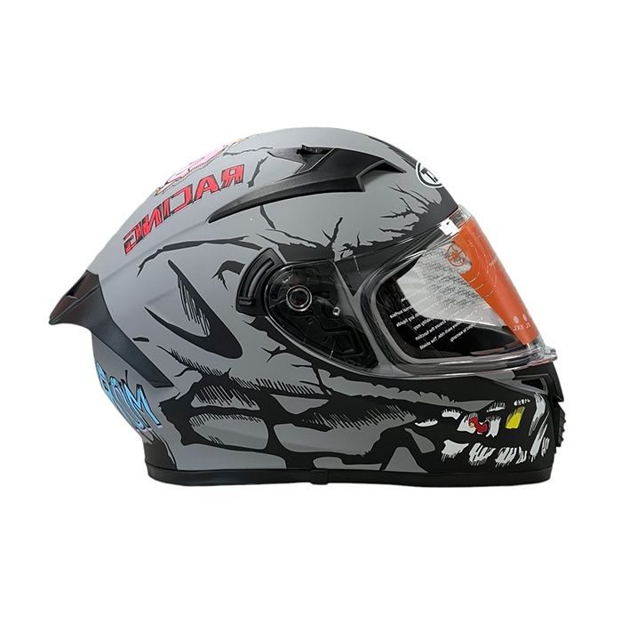 Каска за мотор 108 - Matt Grey 2