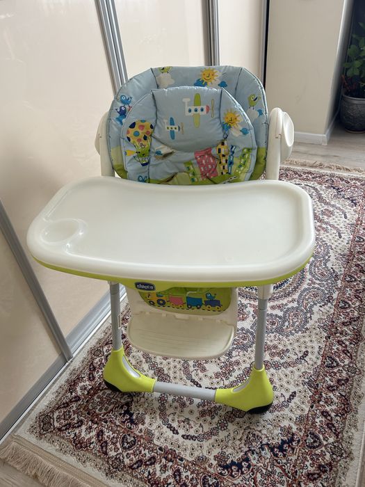 Стульчик для кормления chicco polly 2 в 1