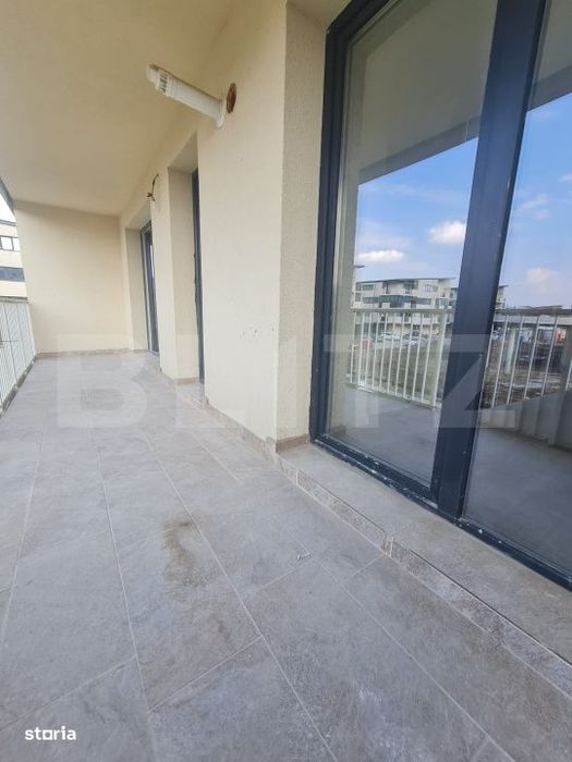 Apartament cu 3 camere, incalzire in pardoseala, terasa de 10 mp, zona