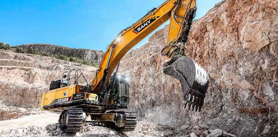 Гусеничный Карьерный Экскаватор SY500H